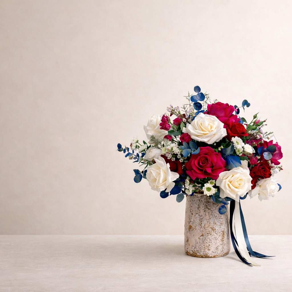 Ruby & Ivory Elegance