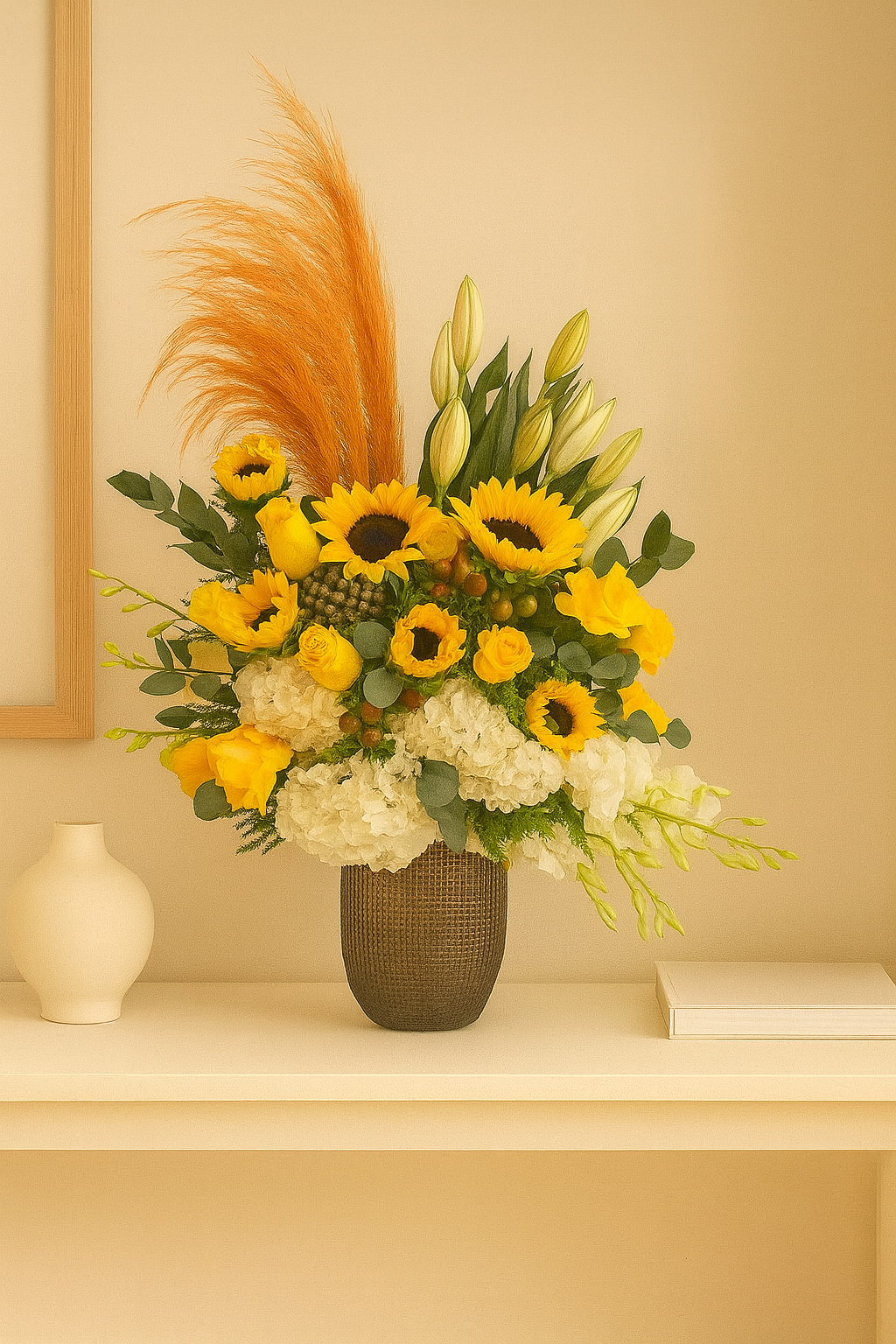 Golden Harvest Vase Arrangement