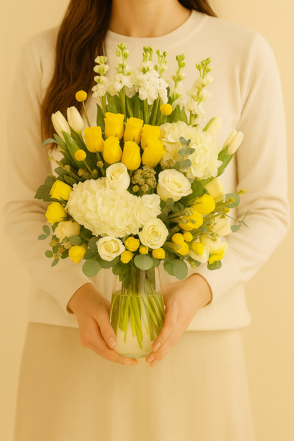Yellow & White Grace Arrangement