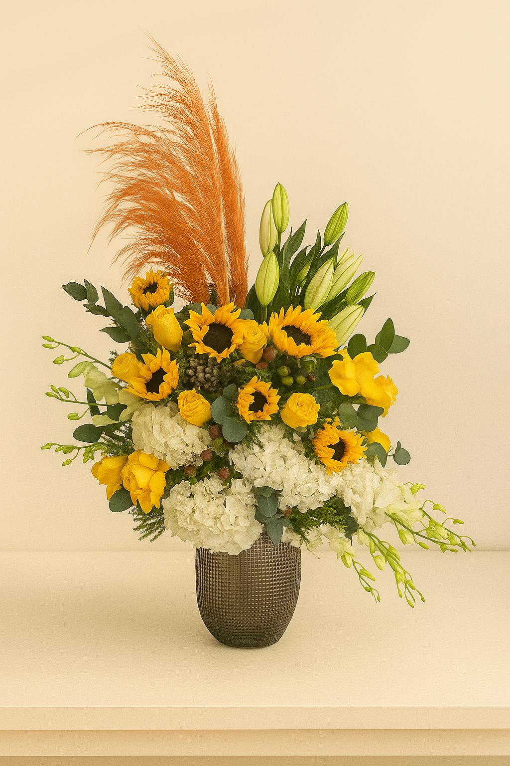 Golden Harvest Vase Arrangement