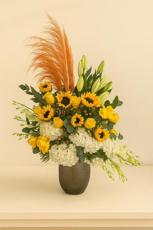 Golden Harvest Vase Arrangement