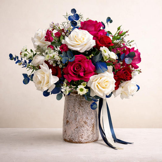 Ruby & Ivory Elegance